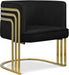 Rays Black Velvet Accent Chair - 533Black - Vega Furniture
