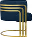 Rays Blue Velvet Accent Chair - 533Navy - Vega Furniture