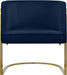 Rays Blue Velvet Accent Chair - 533Navy - Vega Furniture