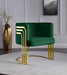 Rays Green Velvet Accent Chair - 533Green - Vega Furniture