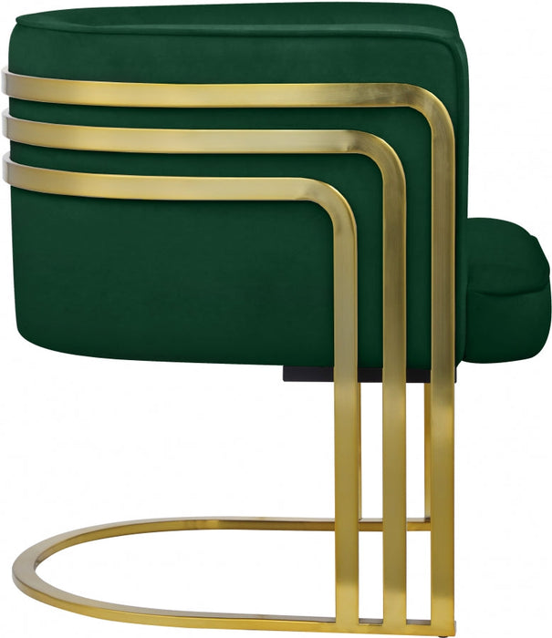 Rays Green Velvet Accent Chair - 533Green - Vega Furniture