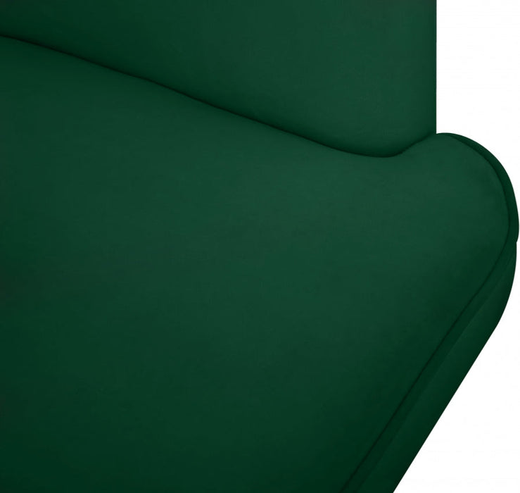 Rays Green Velvet Accent Chair - 533Green - Vega Furniture