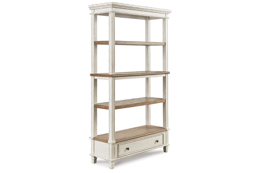 Realyn Brown/White 75" Bookcase - H743-70 - Vega Furniture