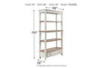 Realyn Brown/White 75" Bookcase - H743-70 - Vega Furniture