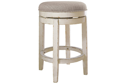 Realyn Chipped White Counter Height Barstool - D743-024 - Vega Furniture