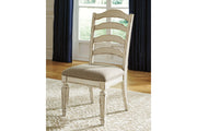 Realyn Chipped White Dining Chair, Set of 2 - D743-01 - Vega Furniture