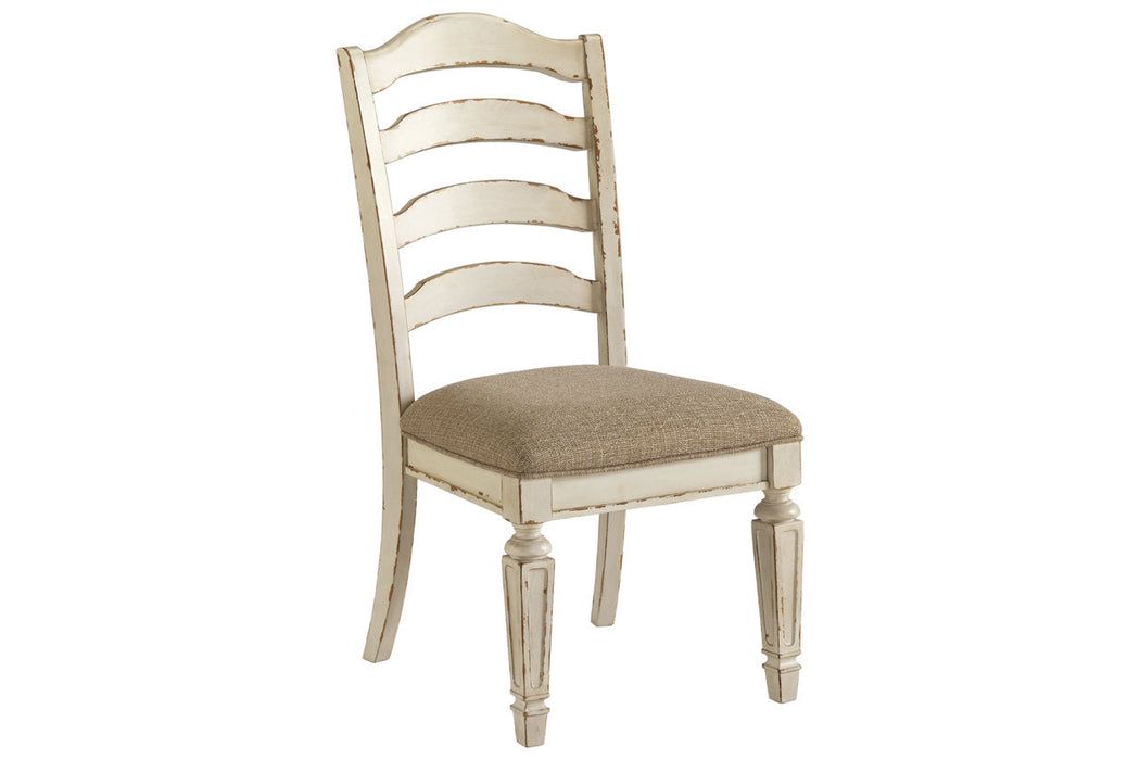 Realyn Chipped White Dining Chair, Set of 2 - D743-01 - Vega Furniture
