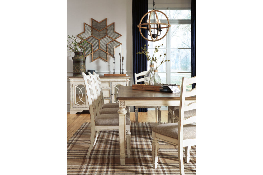 Realyn Chipped White Dining Extension Table - D743-45 - Vega Furniture