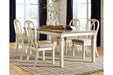 Realyn Chipped White Dining Extension Table - D743-45 - Vega Furniture