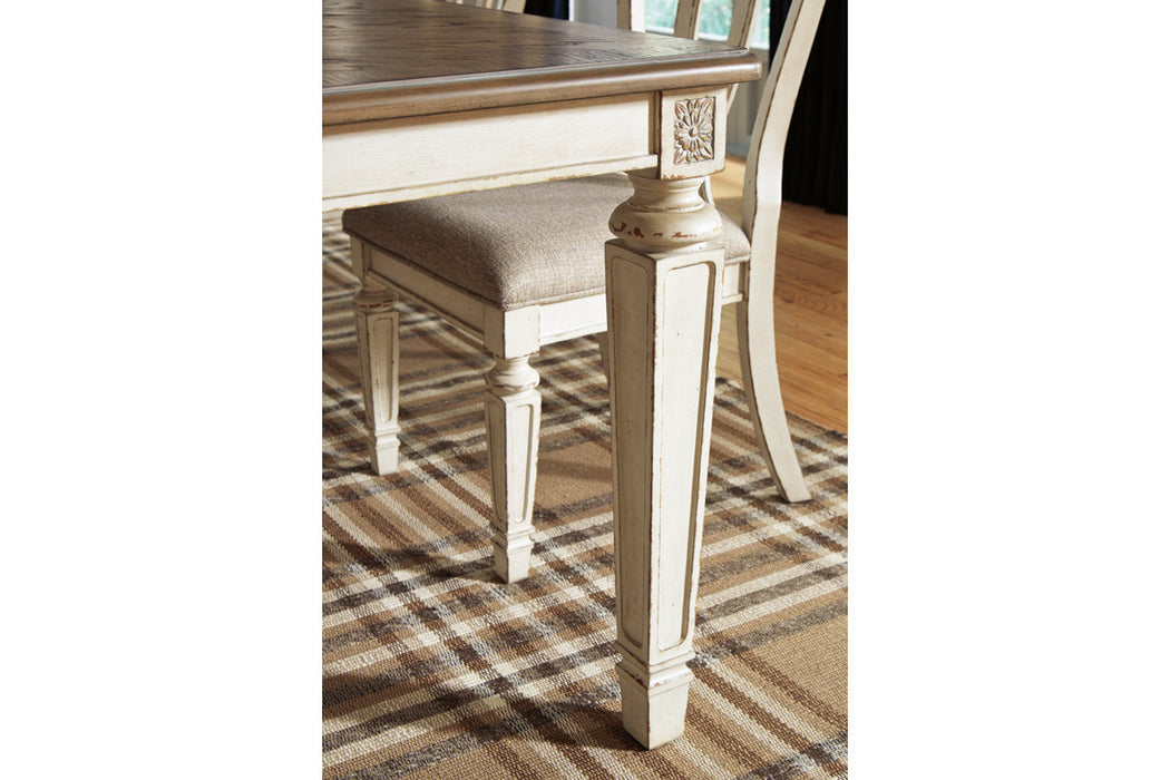 Realyn Chipped White Dining Extension Table - D743-45 - Vega Furniture