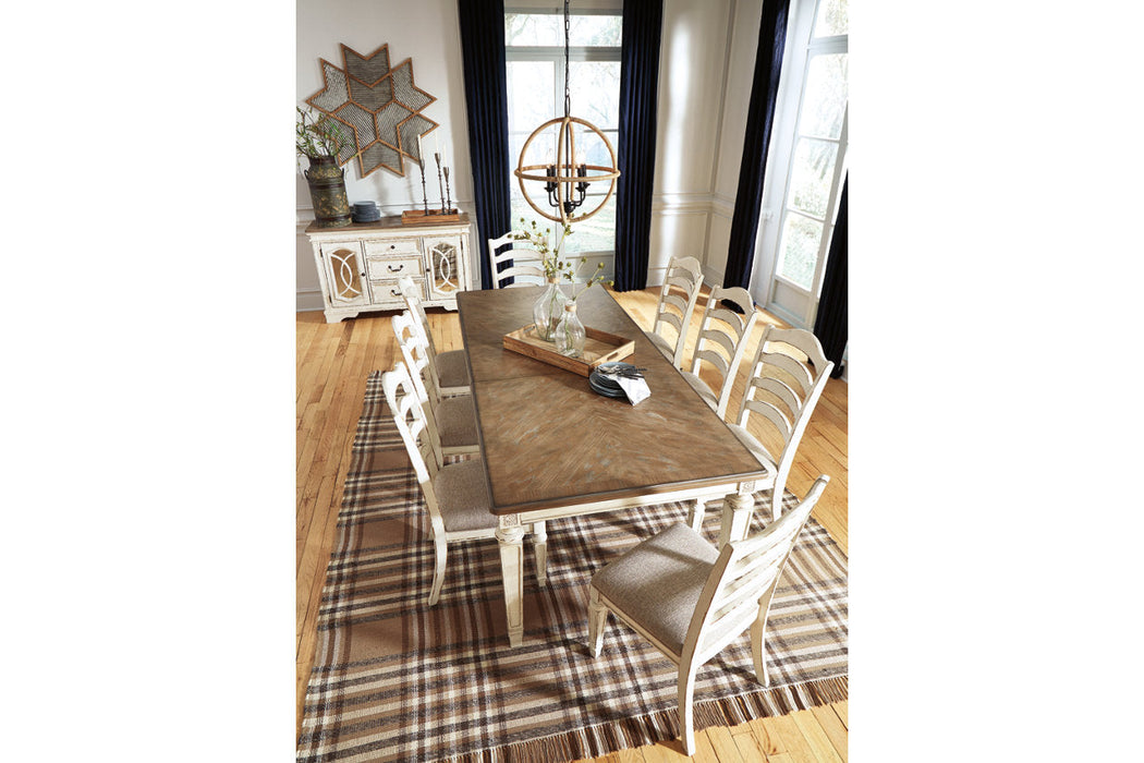 Realyn Chipped White Dining Extension Table - D743-45 - Vega Furniture