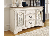 Realyn Chipped White Dining Server - D743-60 - Vega Furniture