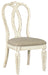 Realyn Chipped White Extendable Ladder Dining Set - SET | D743-45 | D743-01(4) - Vega Furniture