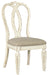 Realyn Chipped White Extendable Round/Oval Ladder Dining Set - SET | D743-35 | D743-01(3) - Vega Furniture