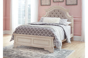 Realyn Chipped White Full Panel Bed - SET | B743-84 | B743-86 | B743-87 - Vega Furniture