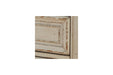 Realyn Chipped White King Upholstered Panel Bed - SET | B743-56 | B743-58 | B743-97 - Vega Furniture