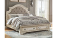 Realyn Two-tone King Upholstered Bed - SET | B743-197 | B743-56S | B743-58 - Vega Furniture