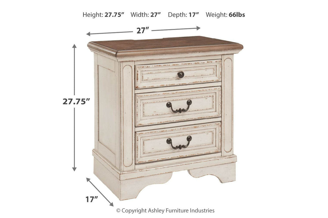 Realyn Two-tone Nightstand - B743-93 - Vega Furniture