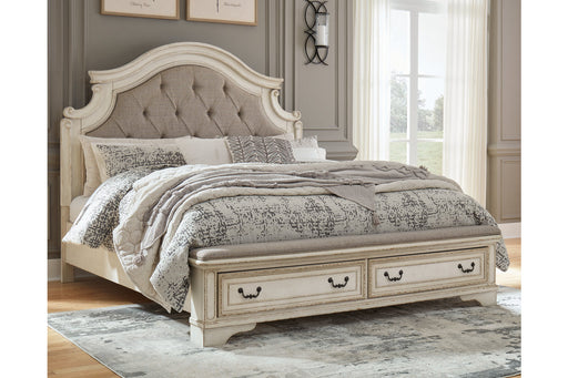 Realyn Two-tone Queen Upholstered Bed - SET | B743-196 | B743-54S | B743-57 - Vega Furniture