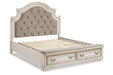 Realyn Two-tone Queen Upholstered Bed - SET | B743-196 | B743-54S | B743-57 - Vega Furniture