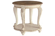 Realyn White/Brown End Table - T743-6 - Vega Furniture