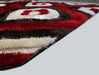 3D Shaggy Brown/Red 5X7 Area Rug - 3D151-BRW/RED-57 - Vega Furniture
