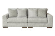 Regent Park Pewter 2-Piece Loveseat - SET | 1440464 | 1440465 - Vega Furniture