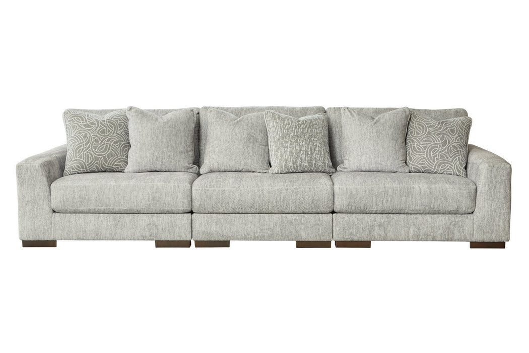 Regent Park Pewter 3-Piece Sofa - SET | 1440446 | 1440464 | 1440465 - Vega Furniture