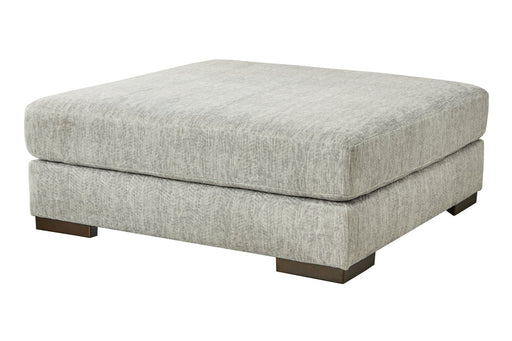 Regent Park Pewter Oversized Accent Ottoman - 1440408 - Vega Furniture