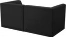 Relax Black Velvet Modular 68" Sofa - 650Black-S68 - Vega Furniture