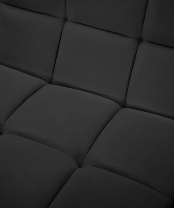 Relax Black Velvet Modular Corner Chair - 650Black-Corner - Vega Furniture