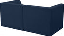 Relax Blue Velvet Modular 68" Sofa - 650Navy-S68 - Vega Furniture