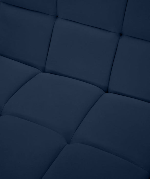 Relax Blue Velvet Modular 68" Sofa - 650Navy-S68 - Vega Furniture