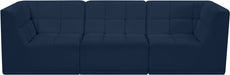 Relax Blue Velvet Modular 98" Sofa - 650Navy-S98 - Vega Furniture