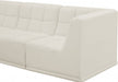 Relax Cream Velvet Modular 98" Sofa - 650Cream-S98 - Vega Furniture