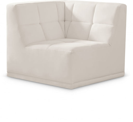 Relax Cream Velvet Modular Corner Chair - 650Cream-Corner - Vega Furniture