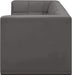 Relax Grey Velvet Modular 128" Sofa - 650Grey-S128 - Vega Furniture