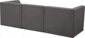 Relax Grey Velvet Modular 98" Sofa - 650Grey-S98 - Vega Furniture