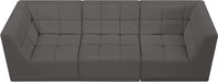 Relax Grey Velvet Modular 98" Sofa - 650Grey-S98 - Vega Furniture