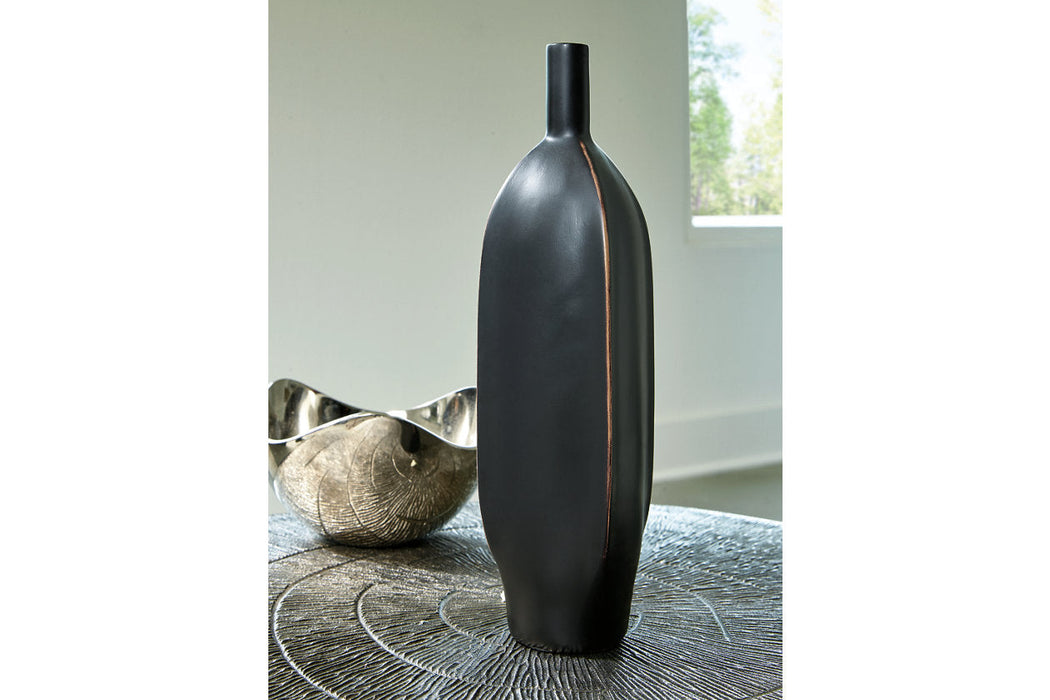 Rhaveney Black Vase, Set of 3 - A2000551 - Vega Furniture