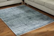 Rhysill Teal 5' x 7' Rug - R405982 - Vega Furniture