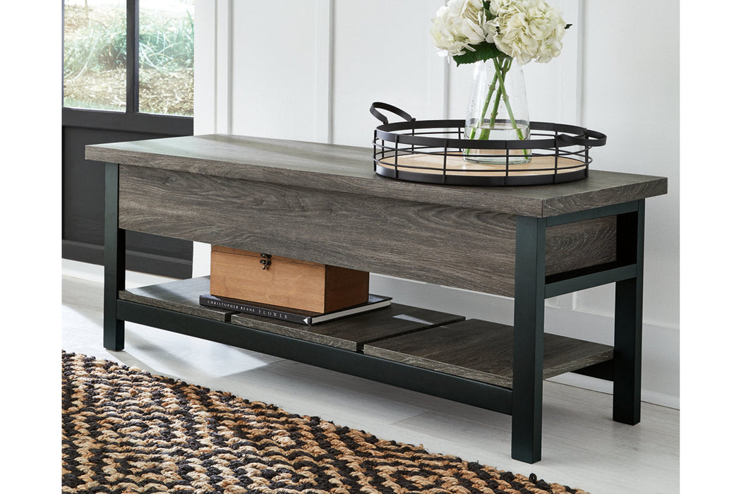 Rhyson Brown Storage Bench - A3000313 - Vega Furniture