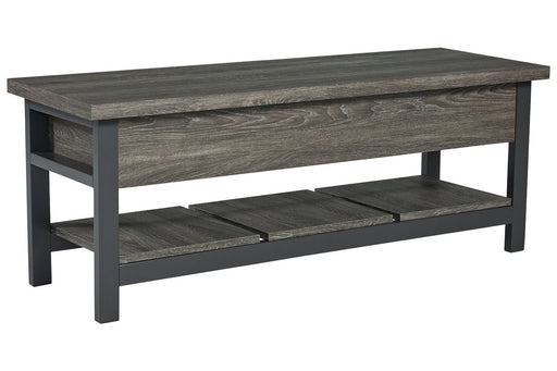 Rhyson Brown Storage Bench - A3000313 - Vega Furniture