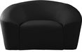 Riley Black Velvet Chair - 610Black-C - Vega Furniture