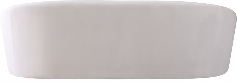 Riley Cream Velvet Sofa - 610Cream-S - Vega Furniture