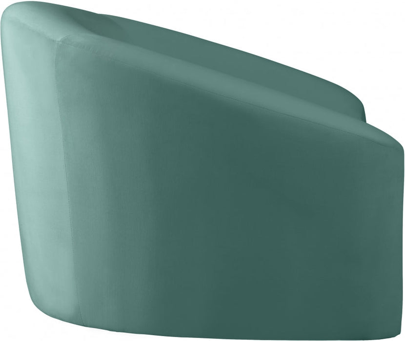 Riley Green Velvet Chair - 610Mint-C - Vega Furniture