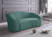 Riley Green Velvet Loveseat - 610Mint-L - Vega Furniture
