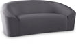 Riley Grey Velvet Loveseat - 610Grey-L - Vega Furniture