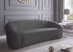 Riley Grey Velvet Sofa - 610Grey-S - Vega Furniture