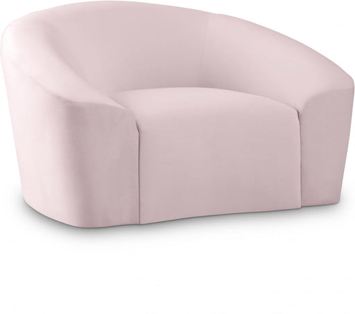 Riley Pink Velvet Chair - 610Pink-C - Vega Furniture